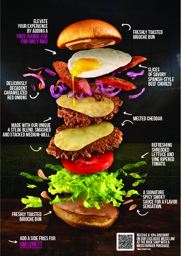 Come savour the juicy Messi Burger at HRC Penang - Penang Hyperlocal