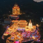 Kek Lok Si temple lighting ceremony in conjunction with Chinese New Year