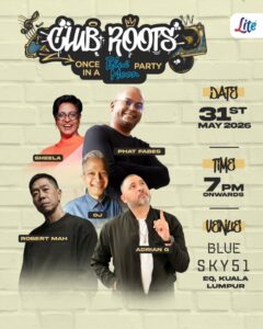 Club Roots Presents “Once in a Blue Moon” — A Night of Timeless Music, Memories & Legendary DJs at EQ Kuala Lumpur