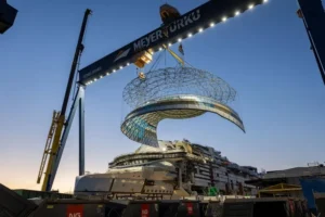 Glass Dome Installed on Royal Caribbean’s Hero of the Seas