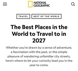 Penang Named Southeast Asia’s Only City in National Geographic’s The Best Places in the World to Travel to in 2027